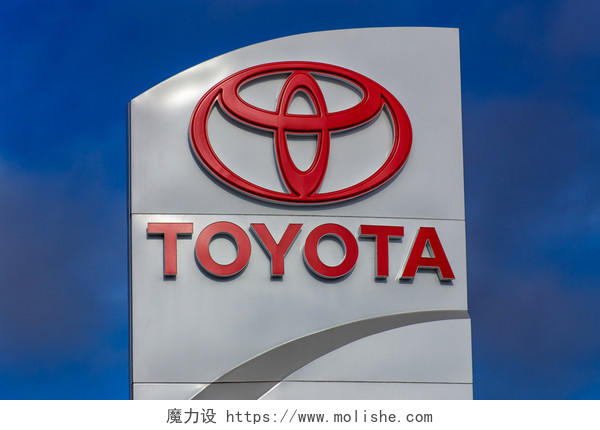 丰田是日本汽车制造商的一个经销商的标志